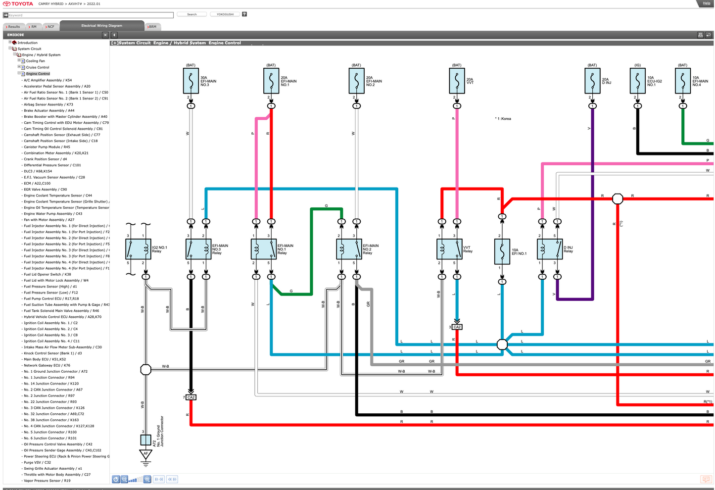 TOYOTA CAMRY HYBRID AXVH70 (2018+) SERVICE WORKSHOP MANUAL
