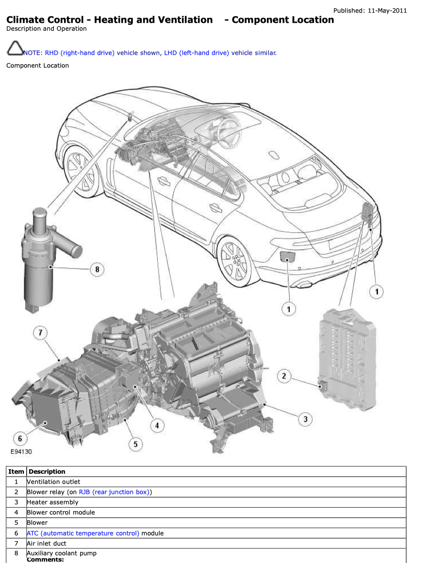 JAGUAR XF XFR X-250 (2007-2015) SERVICE WORKSHOP MANUAL