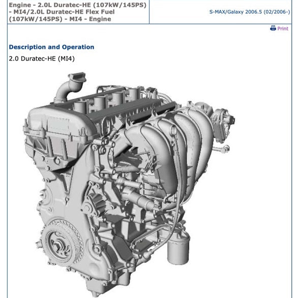 FORD S-MAX GALAXY (2006-2014) SERVICE WORKSHOP MANUAL