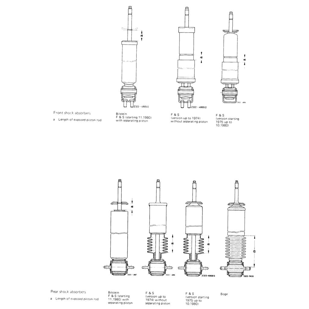 MERCEDES-BENZ R/C107 (1971-1989) SERVICE WORKSHOP MANUAL