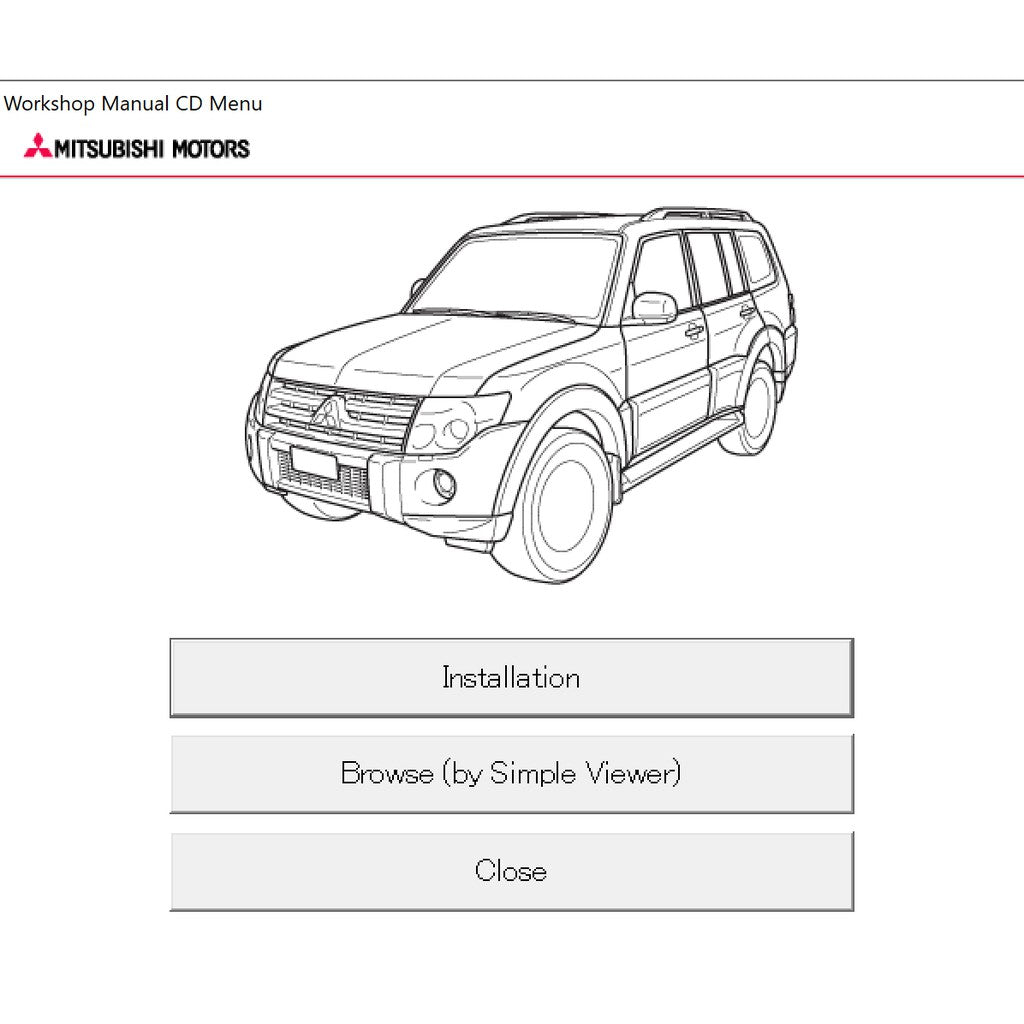 MITSUBISHI PAJERO IV V80/V90 (2006-2021) SERVICE WORKSHOP MANUAL