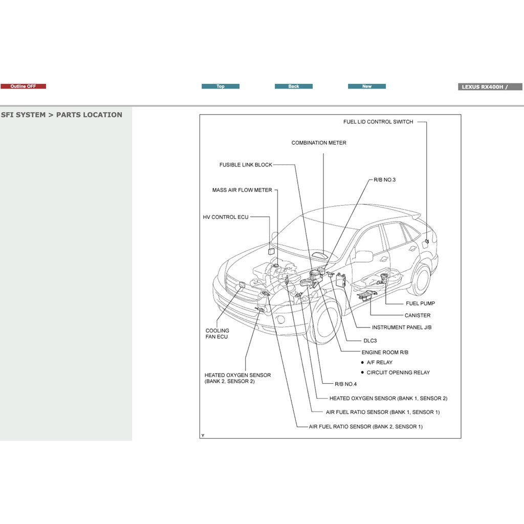LEXUS RX400H (2004-2010) SERVICE WORKSHOP MANUAL