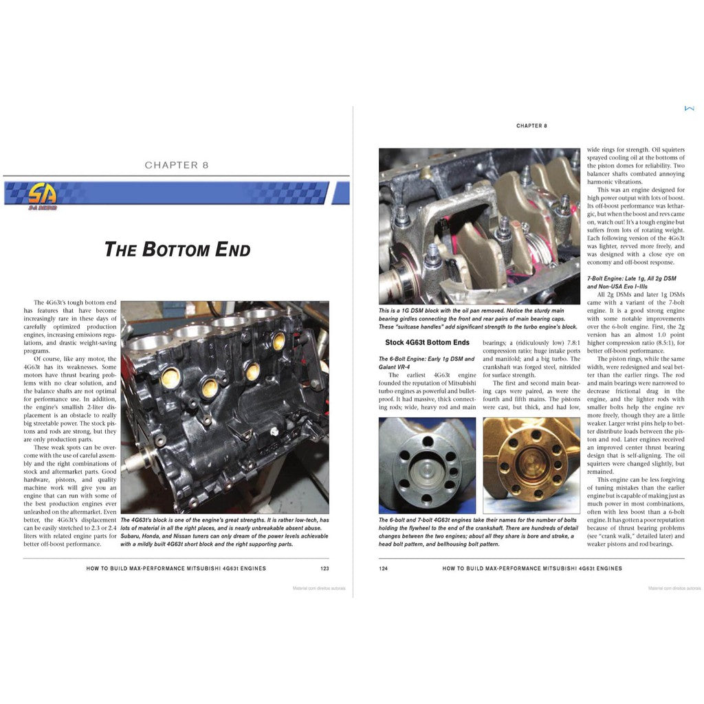 4G63 - HOW TO BUILD MAX-PERFORMANCE MITSUBISHI 4G63T ENGINE (2009) R. BOWEN - SA148
