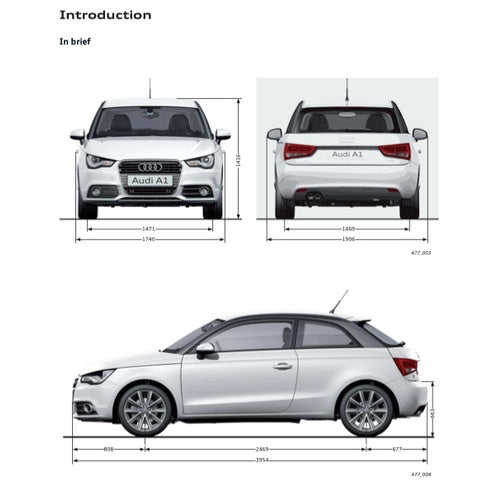 AUDI A1 8X (2010-2018) SERVICE WORKSHOP MANUAL