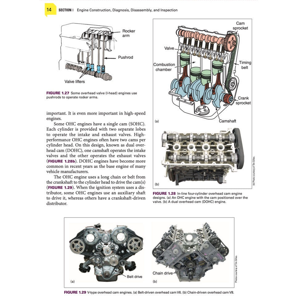 Automotive Engines: Diagnosis, Repair, Rebuilding - Tim Gilles (Ed. 2018)