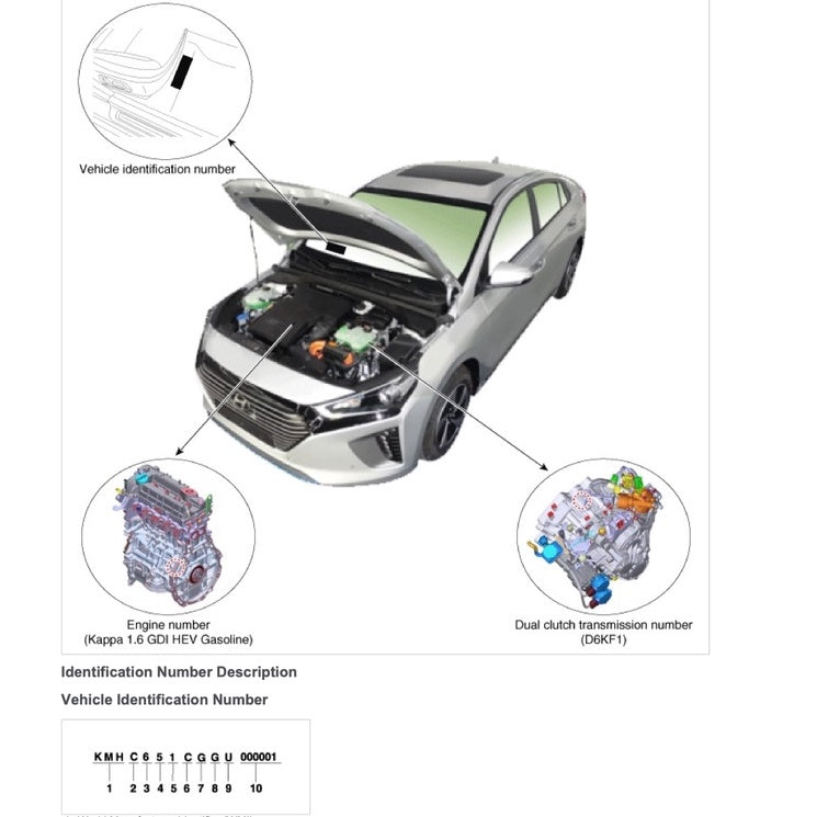 HYUNDAI IONIQ HYBRID AE (2016-2022) SERVICE WORKSHOP MANUAL