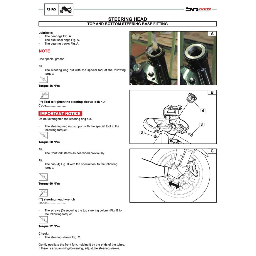 BENELLI BN600 R (2014-2018) SERVICE WORKSHOP MANUAL + PARTS CATALOGUE + OWNER'S MANUAL