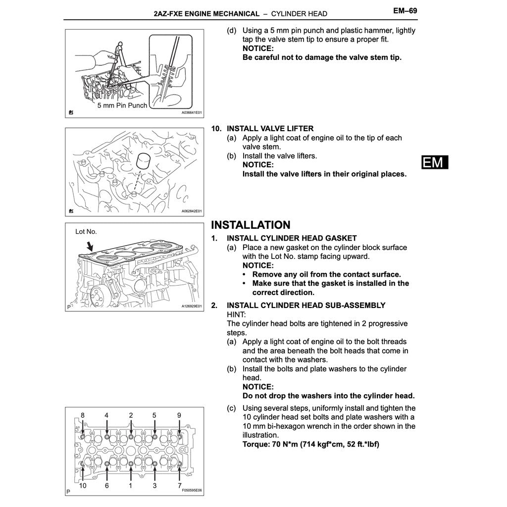 TOYOTA CAMRY HYBRID AVV50 (2012-2017) SERVICE WORKSHOP MANUAL