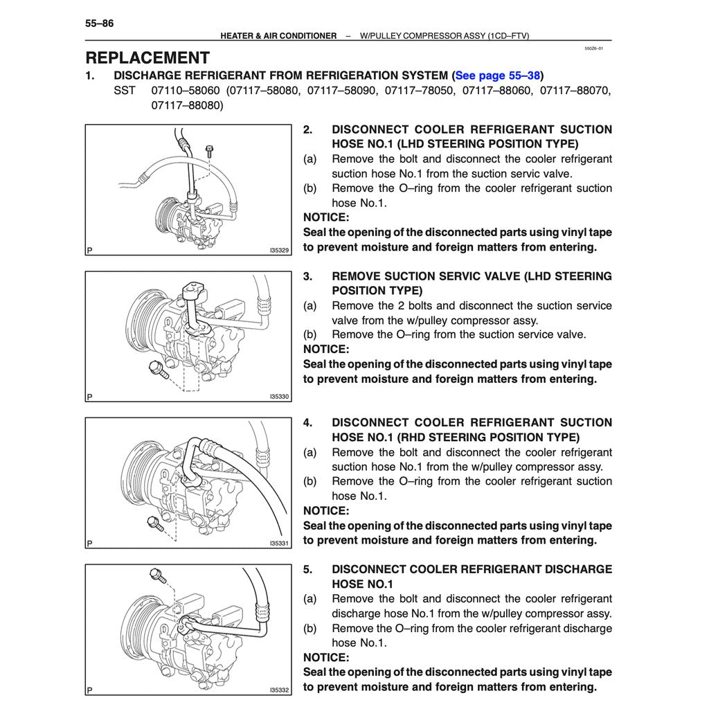TOYOTA AVENSIS (2003-2009) SERVICE WORKSHOP MANUAL