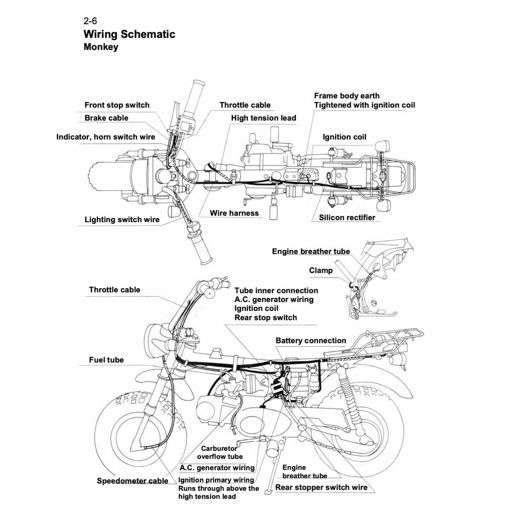 HONDA MONKEY / GORILLA Z50J (2008) SERVICE WORKSHOP MANUAL
