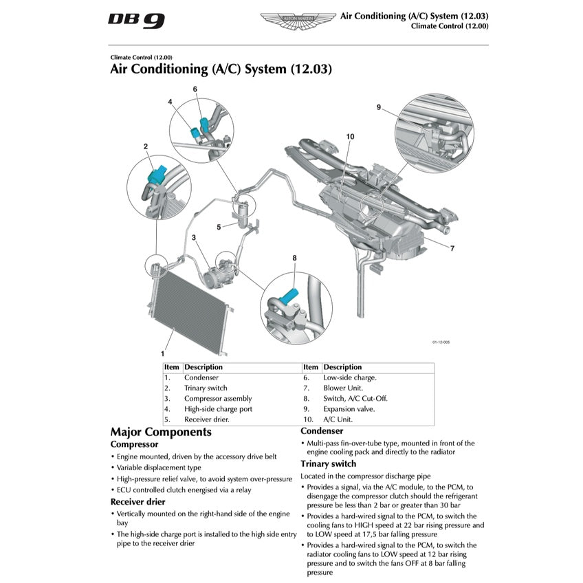 ASTON MARTIN DB9 (2005-2016) SERVICE WORKSHOP MANUAL