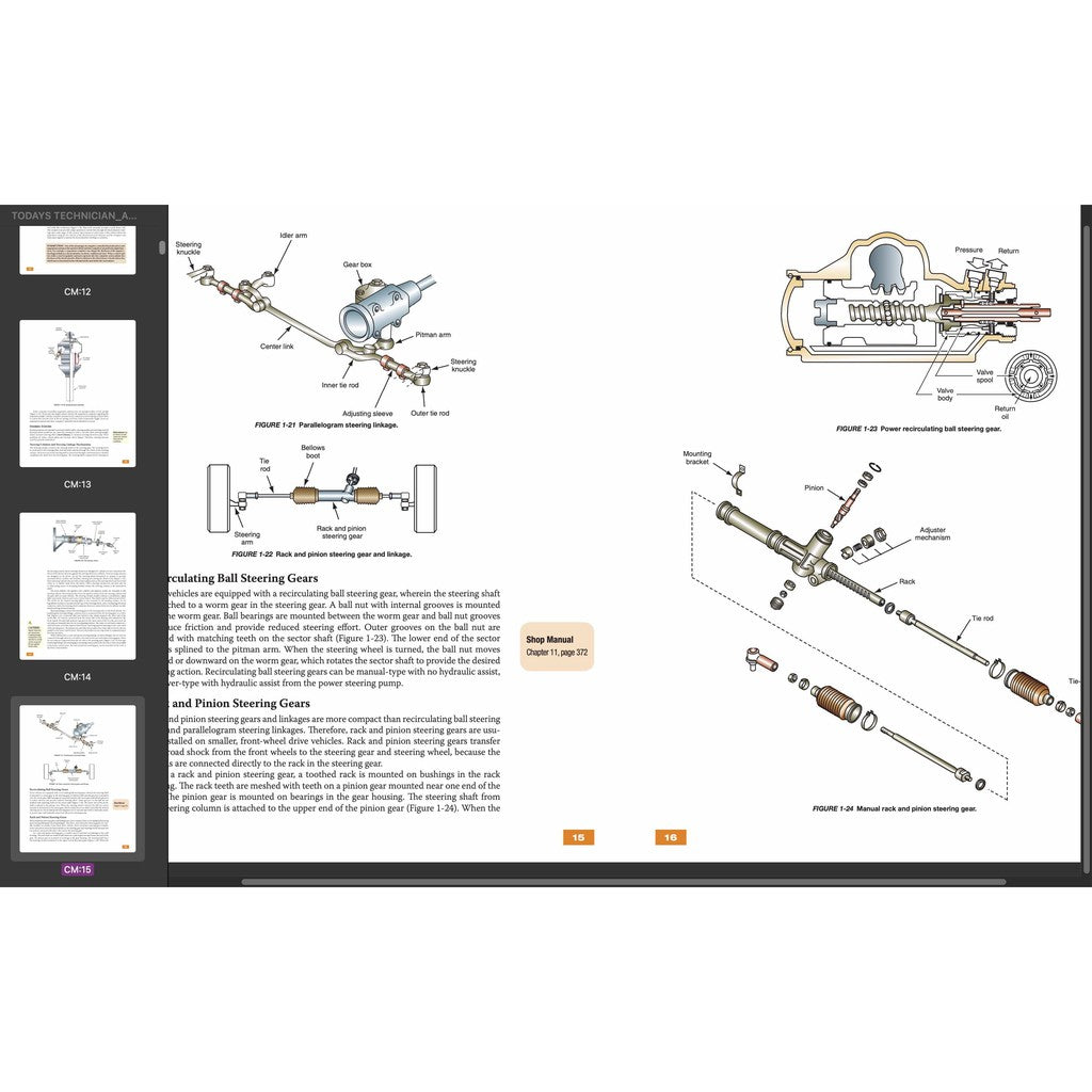 TODAY'S TECHNICIAN: AUTOMOTIVE SUSPENSION & STEERING SYSTEMS - TRAINING AND WORKSHOP MANUAL