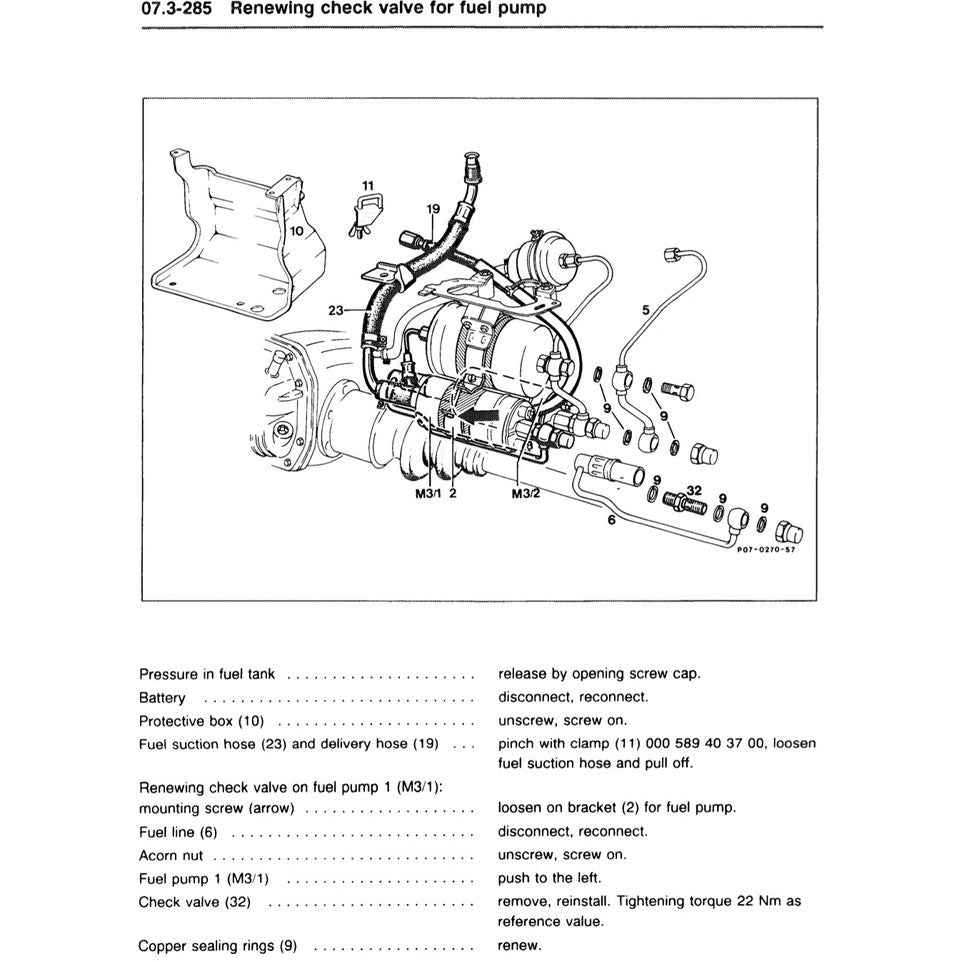 MERCEDES-BENZ ENGINE M117 (1971–1992) SERVICE WORKSHOP MANUAL