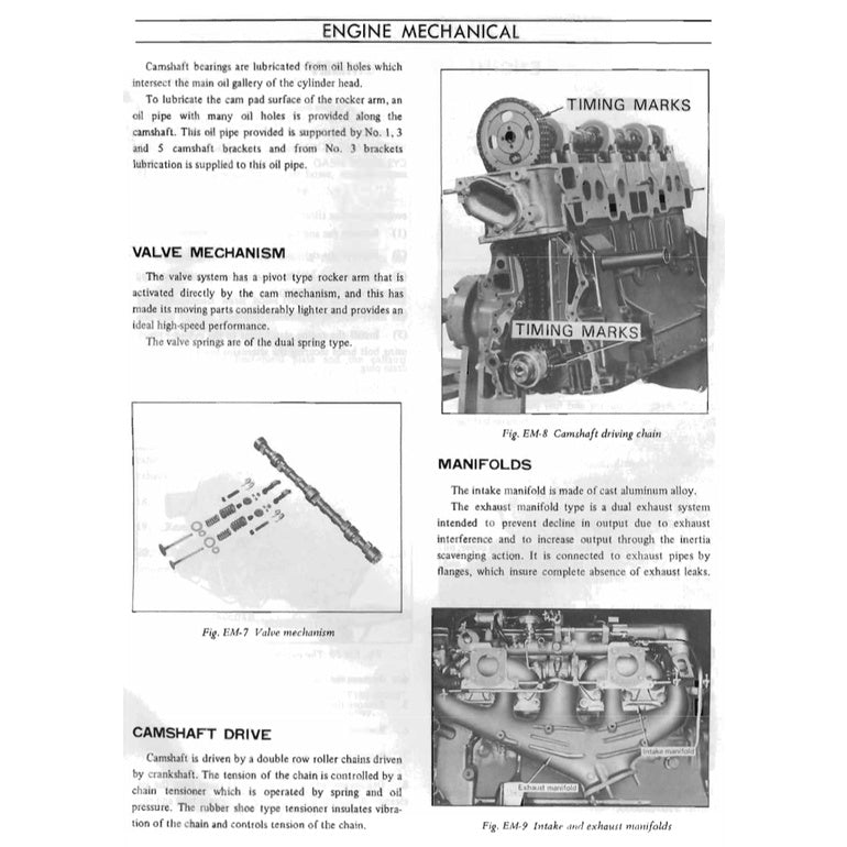 DATSUN 240Z S30 (1969-1973) SERVICE WORKSHOP MANUAL + PARTS CATALOGUE
