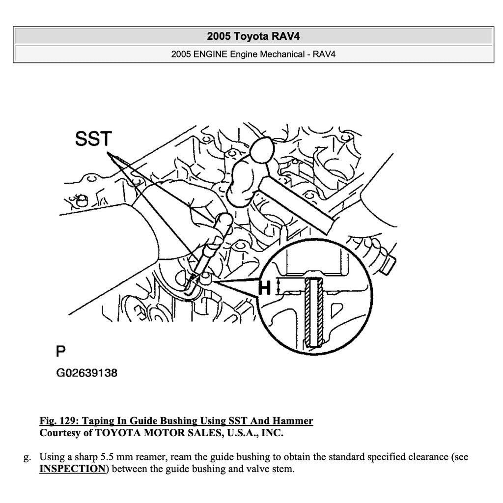TOYOTA RAV4 XA20 (2000-2005) SERVICE WORKSHOP MANUAL