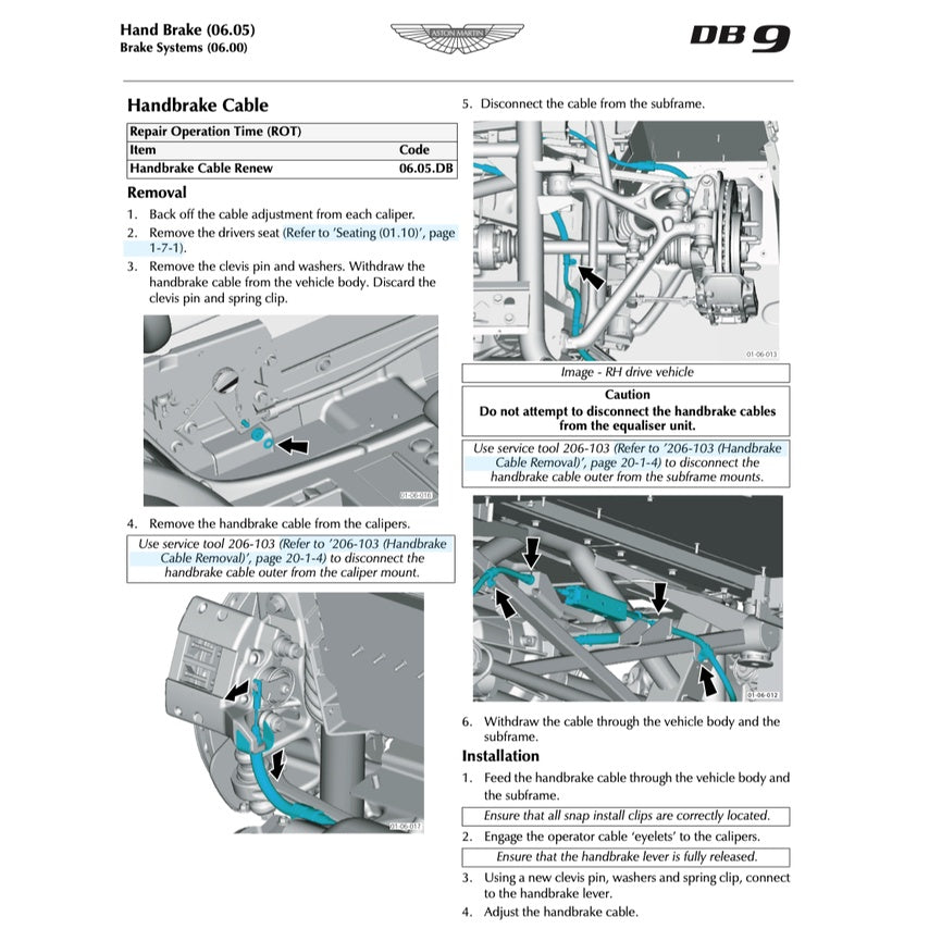 ASTON MARTIN DB9 (2005-2016) SERVICE WORKSHOP MANUAL