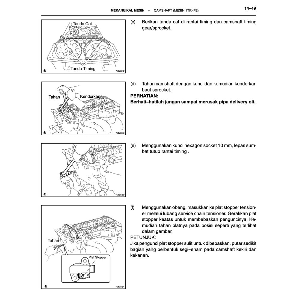 TOYOTA INNOVA/ KIJANG TG/AN40 (2004-2015) SERVICE WORKSHOP MANUAL IN BAHASA INDONESIA
