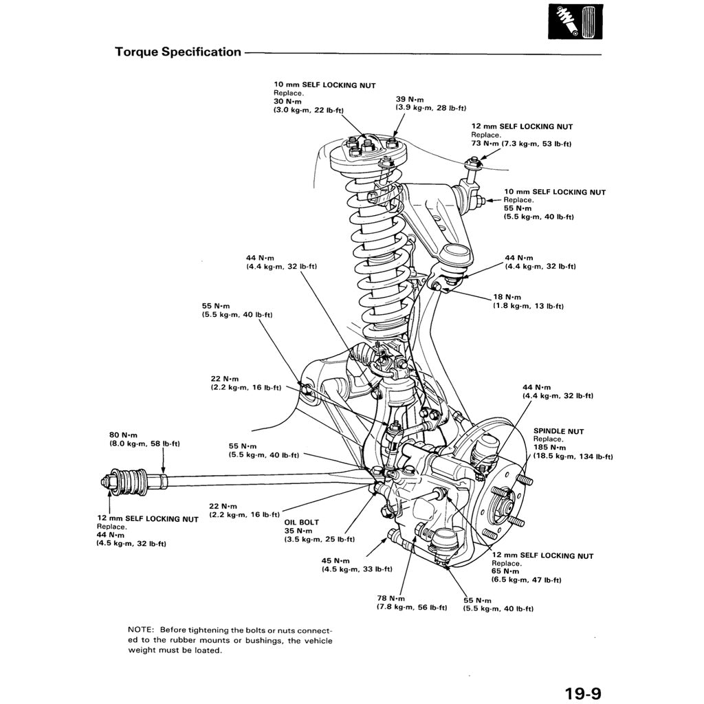 HONDA ACCORD 3 CA (1986-1989) SERVICE WORKSHOP MANUAL