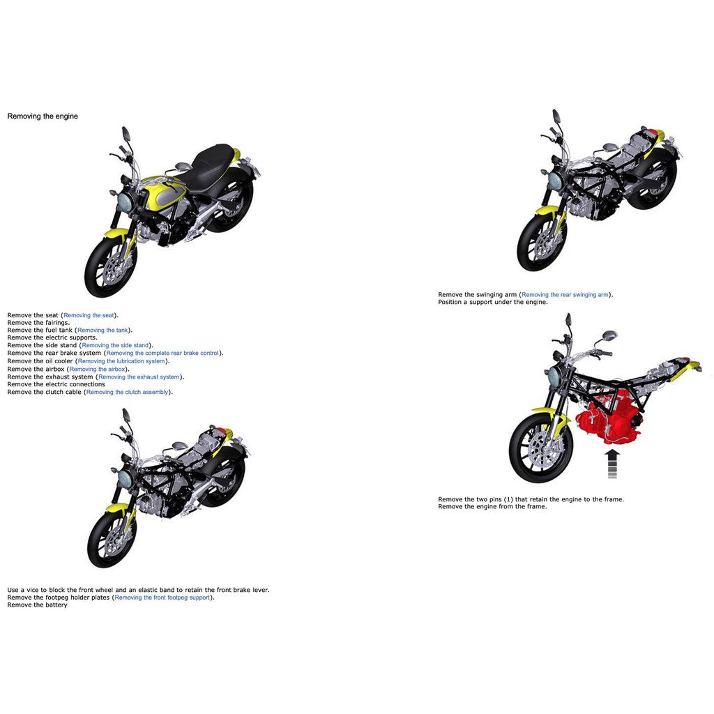 DUCATI SCRAMBLER 800 (2015-2018) SERVICE REPAIR WORKSHOP MANUAL + PARTS CATALOGUE + OWNER'S MANUAL