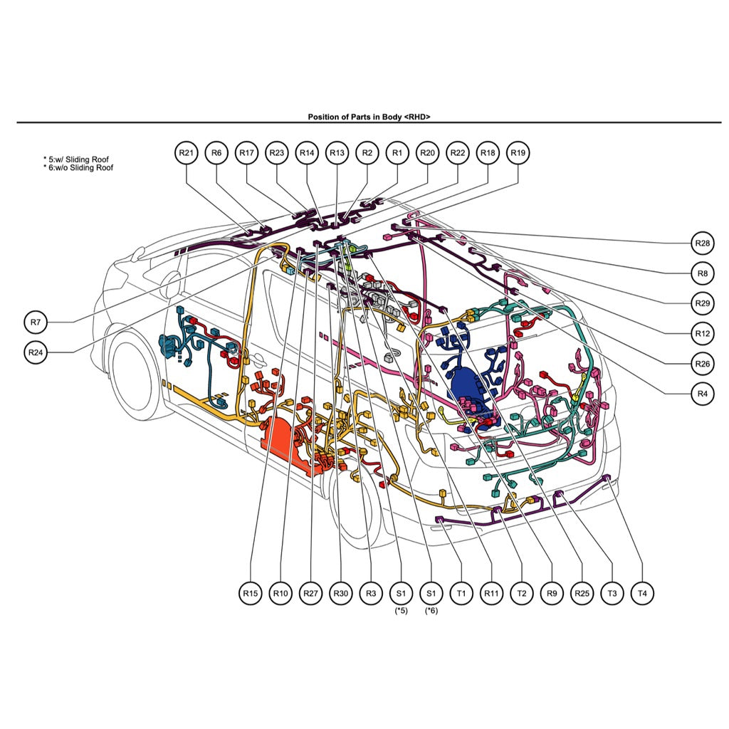 TOYOTA ALPHARD / VELLFIRE ANH20 / GGH20 (2008-2015) SYSTEM WIRING DIAGRAMS + WIRE ROUTING+ RELAY LOCATIONS