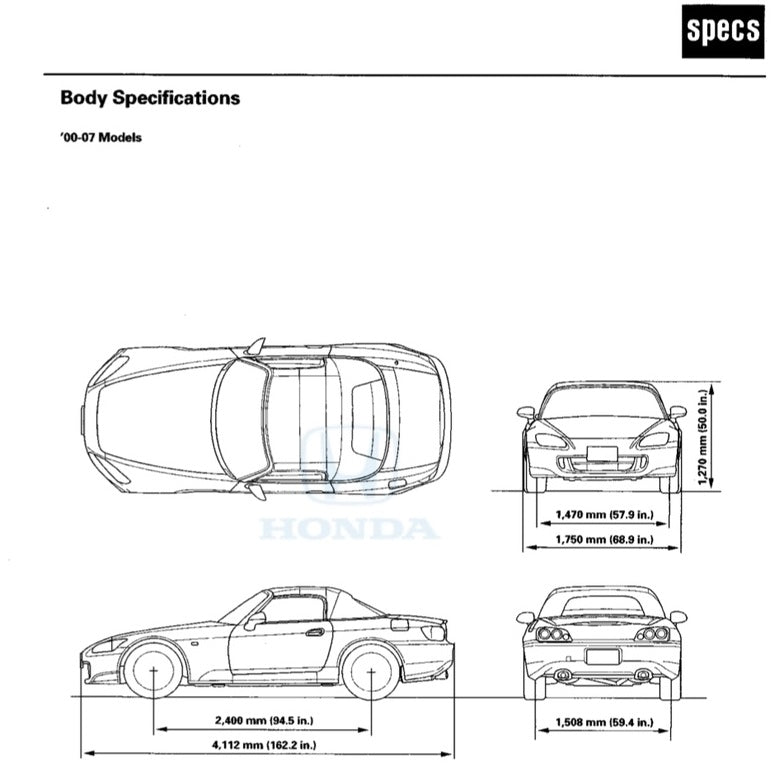HONDA S2000 AP1/AP2 (1999-2008) SERVICE WORKSHOP MANUAL