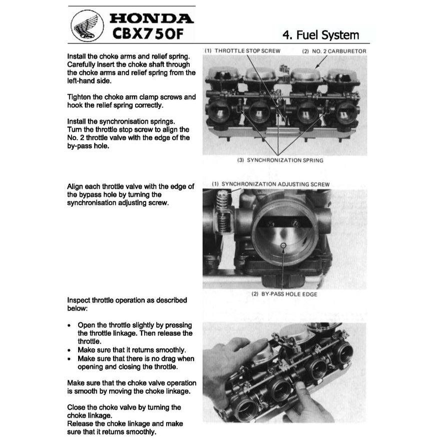 HONDA CBX 750F (1983-1988) SERVICE WORKSHOP MANUAL + PARTS CATALOGUE + OWNER'S MANUAL