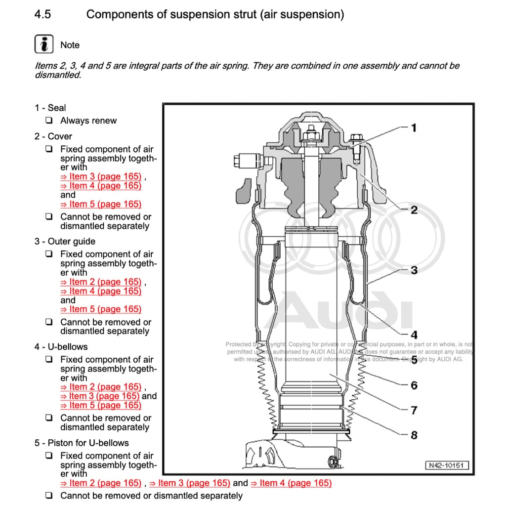 AUDI Q7 4L (2006-2015) SERVICE WORKSHOP MANUAL