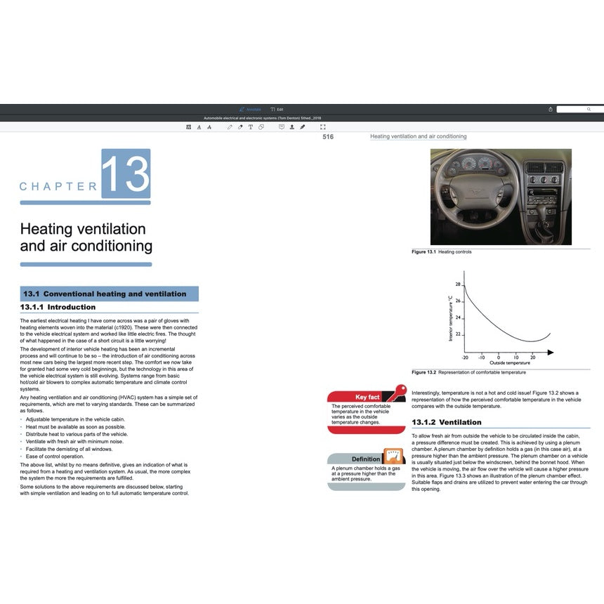 AUTOMOBILE ELECTRICAL AND ELECTRONIC SYSTEMS, 5th Edition, 2018 - TOM DENTON