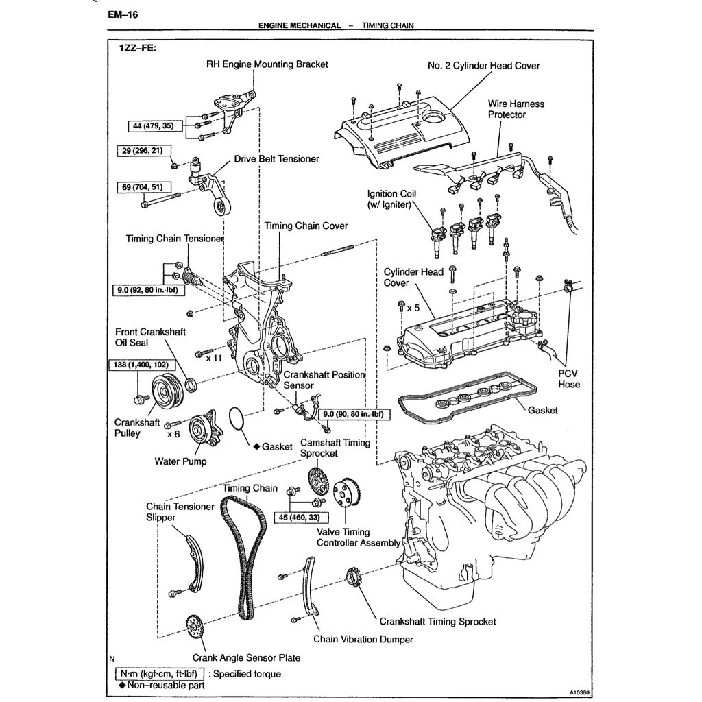 TOYOTA CELICA 2000 T230 (1999-2006) SERVICE WORKSHOP MANUAL