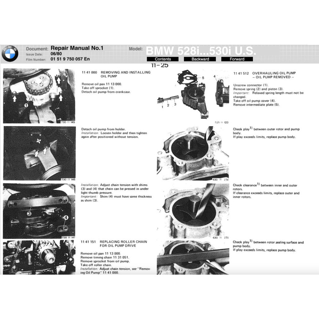 BMW 5 SERIES E28 (1982-1988) SERVICE WORKSHOP MANUAL