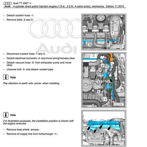 Audi TT MK2 (2007-2014) FACTORY WORKSHOP REPAIR SERVICE MANUAL