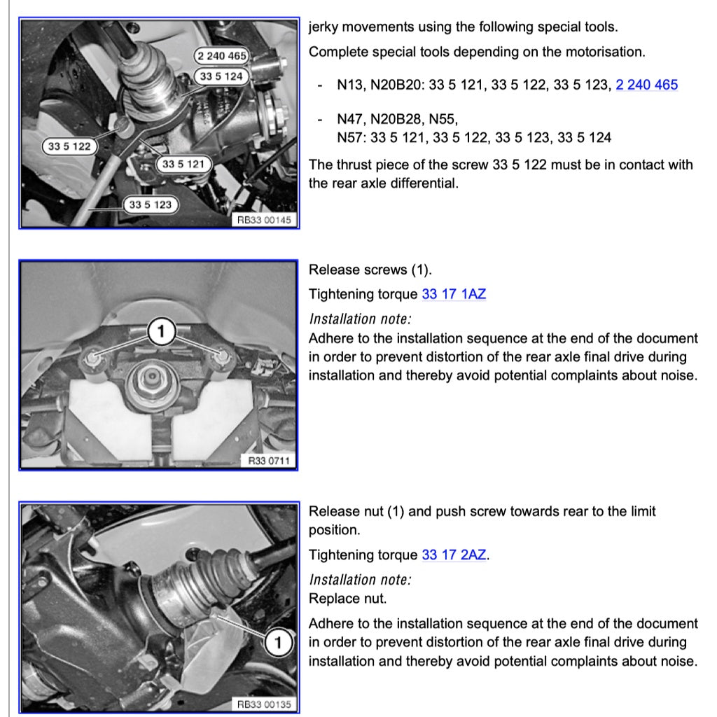 BMW 3 SERIES F30 316i / 318i / 320i / 330e / 330i / 335i/ 320d (2012-2019) SERVICE WORKSHOP MANUAL