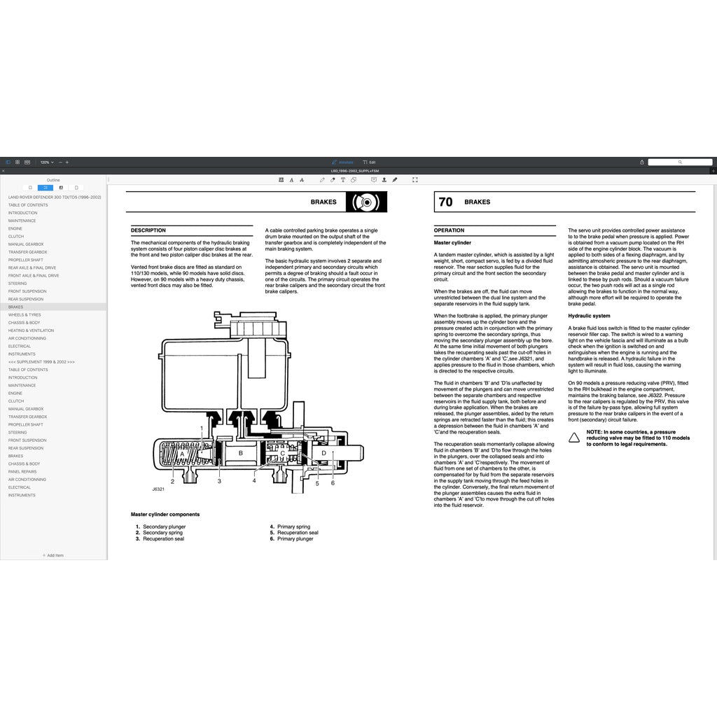 LAND ROVER DEFENDER (1996-2003) SERVICE WORKSHOP MANUAL