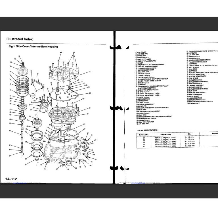 HONDA CIVIC 6 (1996-2000) SERVICE WORKSHOP MANUAL
