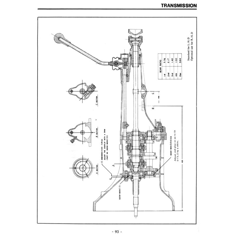 DATSUN 1000 B10 (1966-1969) SERVICE WORKSHOP MANUAL