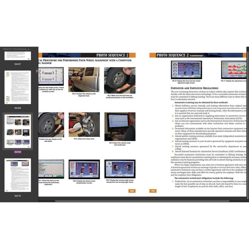 TODAY'S TECHNICIAN: AUTOMOTIVE SUSPENSION & STEERING SYSTEMS - TRAINING AND WORKSHOP MANUAL