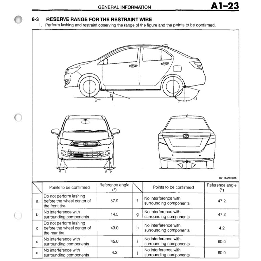 PERODUA BEZZA B300 (2016-2023) SERVICE WORKSHOP MANUAL