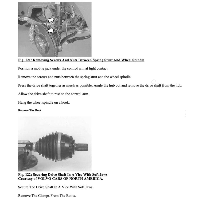 VOLVO S60 (2001-2009) SERVICE WORKSHOP MANUAL