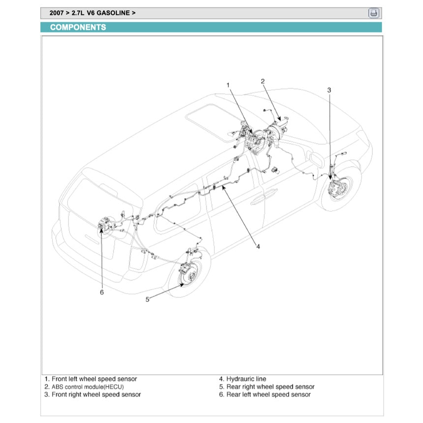 NAZA RIA / KIA CARNIVAL (2006-2014) SERVICE WORKSHOP MANUAL