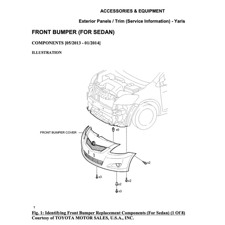 TOYOTA VIOS / YARIS NCP/NSP 150/151 (2013-2022) SERVICE WORKSHOP MANUAL