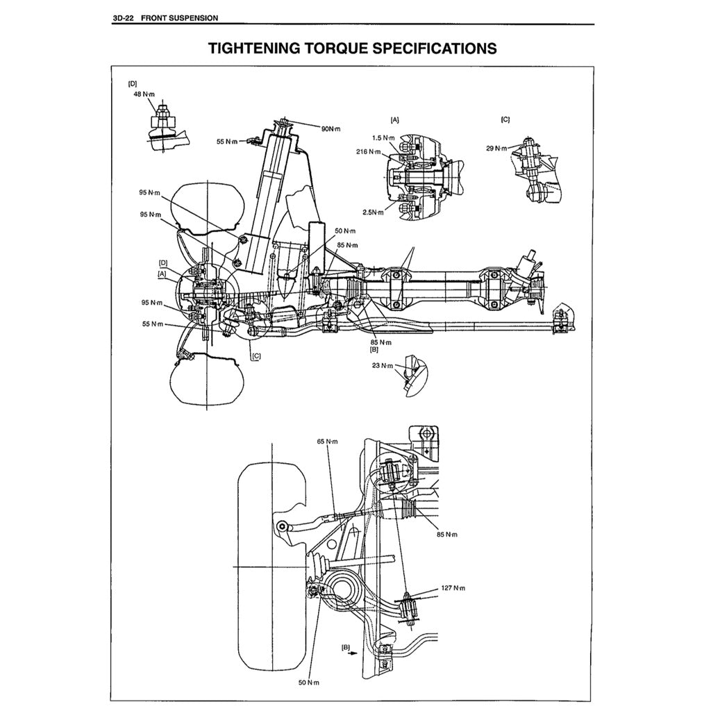 SUZUKI GRAND VITARA (1998-2005) SERVICE WORKSHOP MANUAL