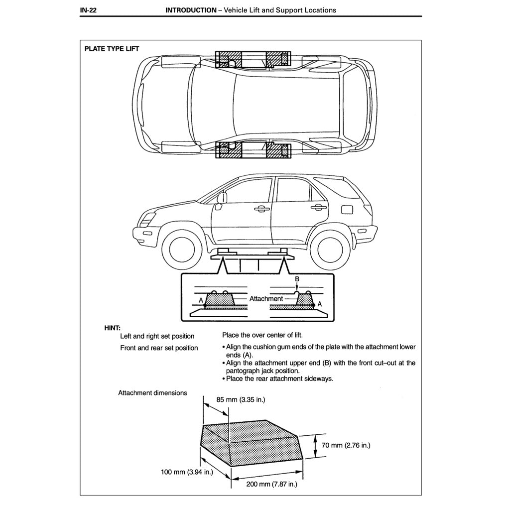 TOYOTA HARRIER I XU10 (1998-2003) SERVICE WORKSHOP MANUAL