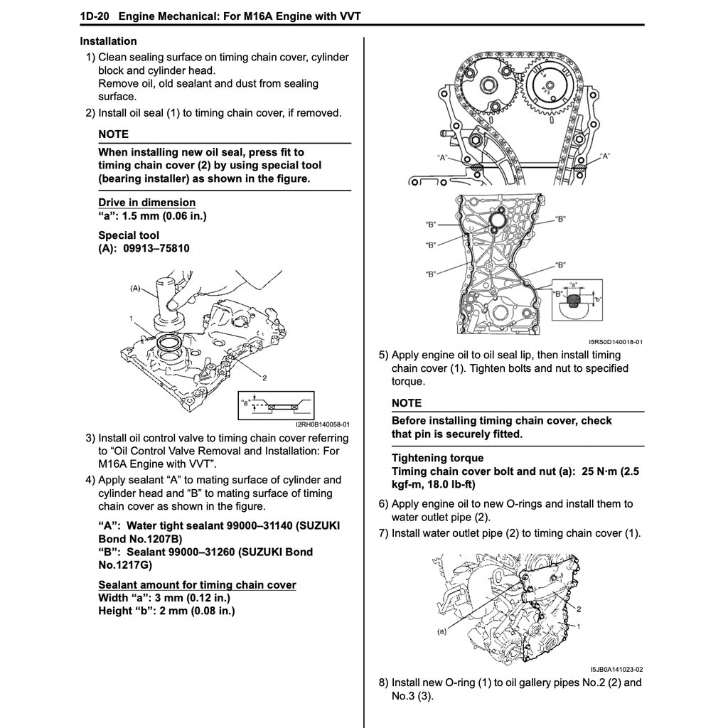 SUZUKI GRAND VITARA (2006-2014) SERVICE WORKSHOP MANUAL