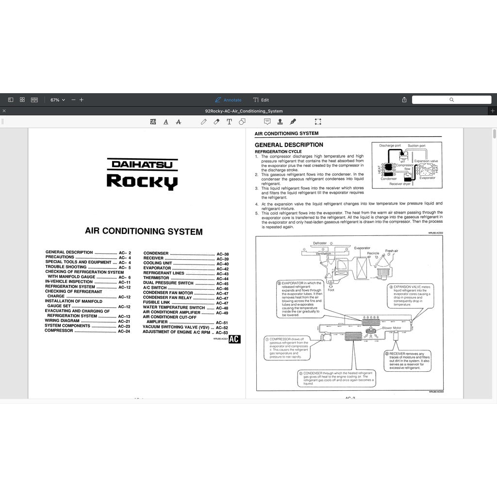 DAIHATSU FEROZA ROCKY F300 (1990-2002) SERVICE WORKSHOP MANUAL