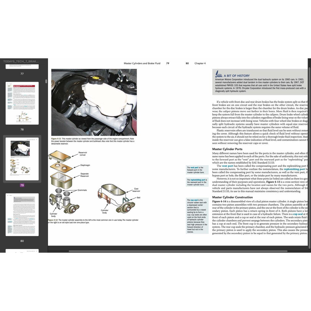 TODAY'S TECHNICIAN: AUTOMOTIVE BRAKE SYSTEMS - TRAINING & WORKSHOP MANUALS