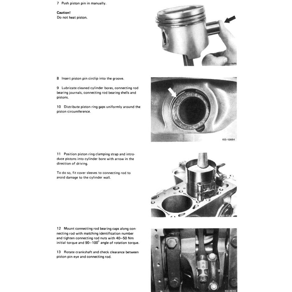 MERCEDES-BENZ ENGINE M117 (1971–1992) SERVICE WORKSHOP MANUAL