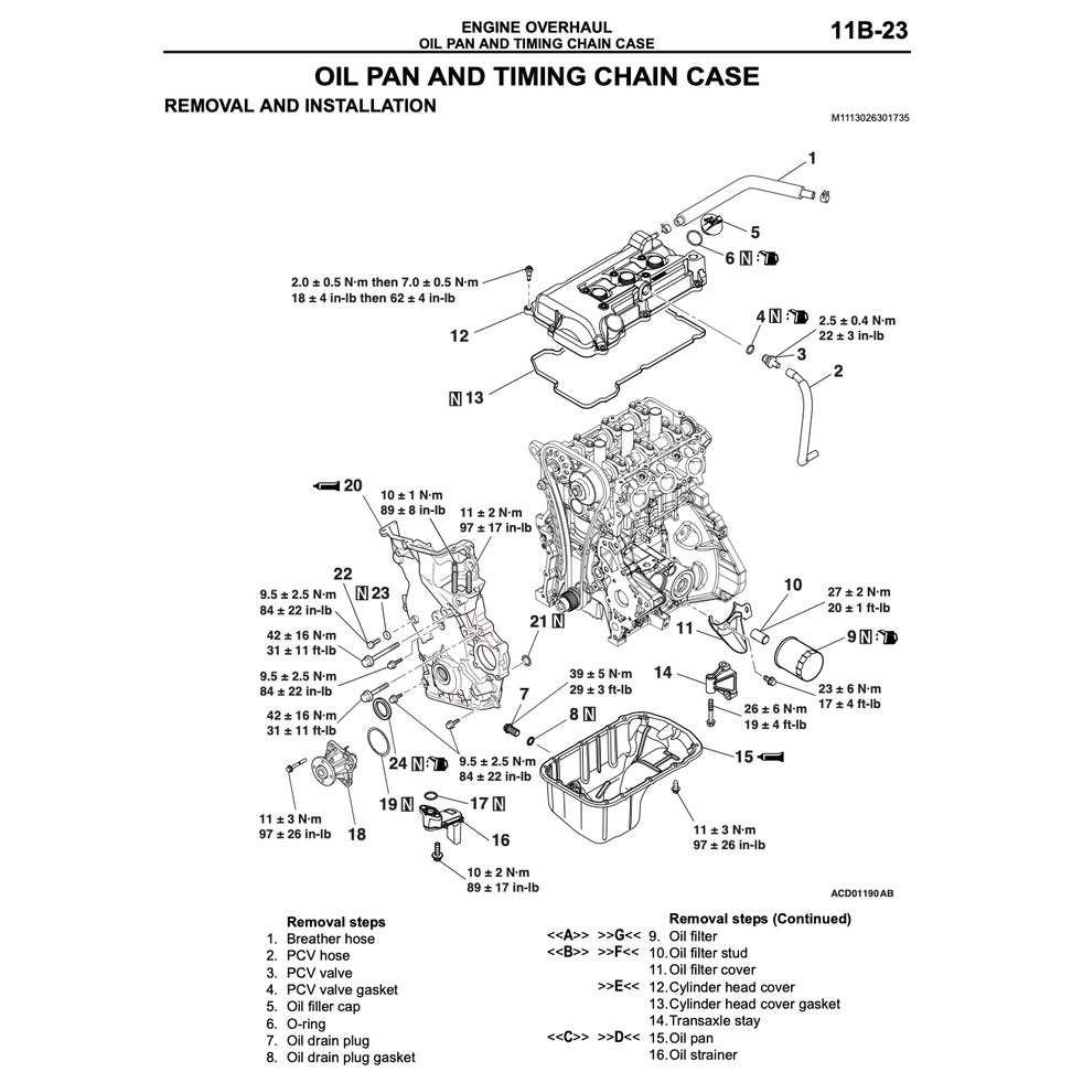 MITSUBISHI MIRAGE / ATTRAGE (2012-2021) SERVICE WORKSHOP MANUAL