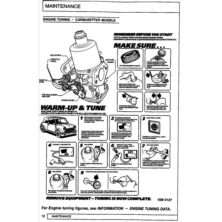MINI-ROVER CLASSIC (1993-2000) SERVICE WORKSHOP MANUAL