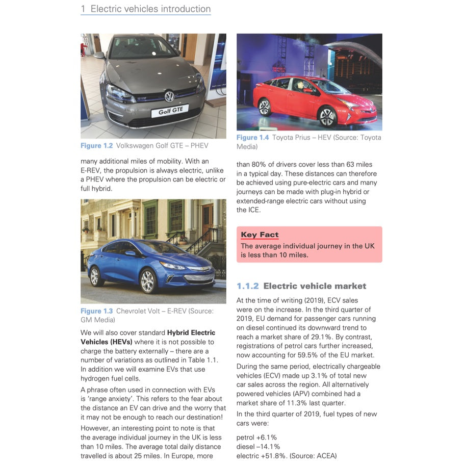 ELECTRIC AND HYBRID VEHICLES - 2nd Edition, Tom Denton (2020)