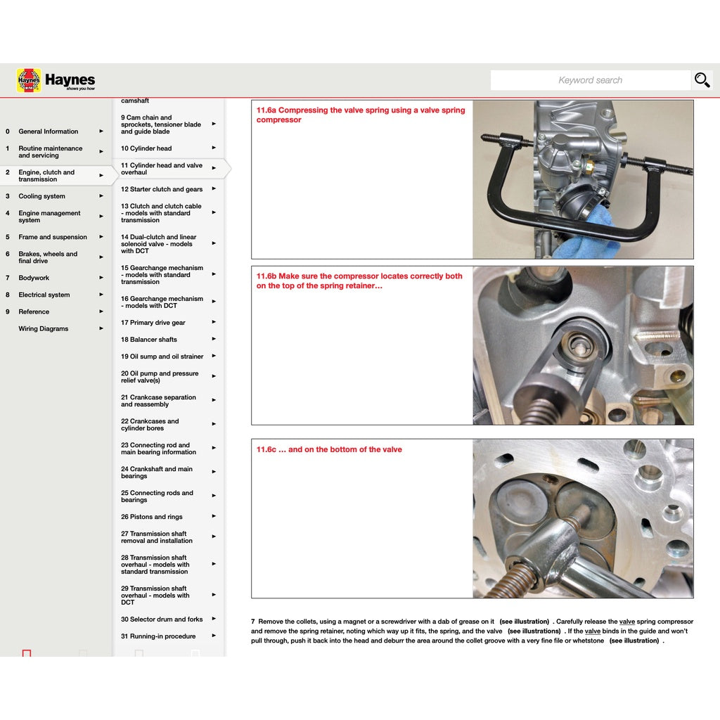 HONDA CRF1000 A/A2/D/D2 AFRICA TWIN (2016-2019) SERVICE WORKSHOP MANUAL
